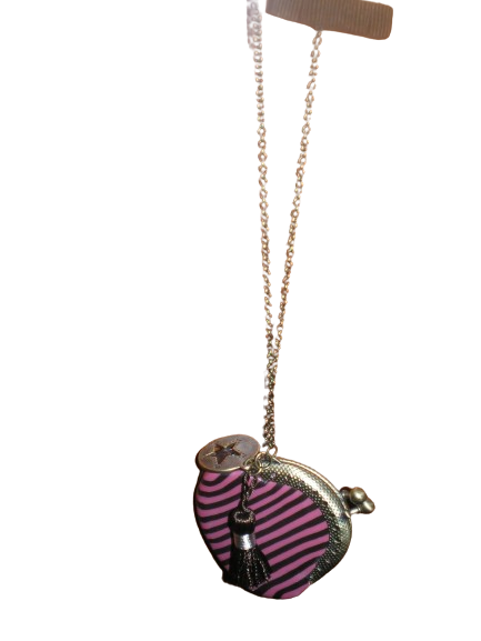 Reversible purple necklace